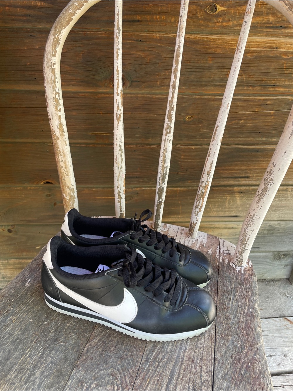 Nike Black and White Women's Low-Top Sneakers